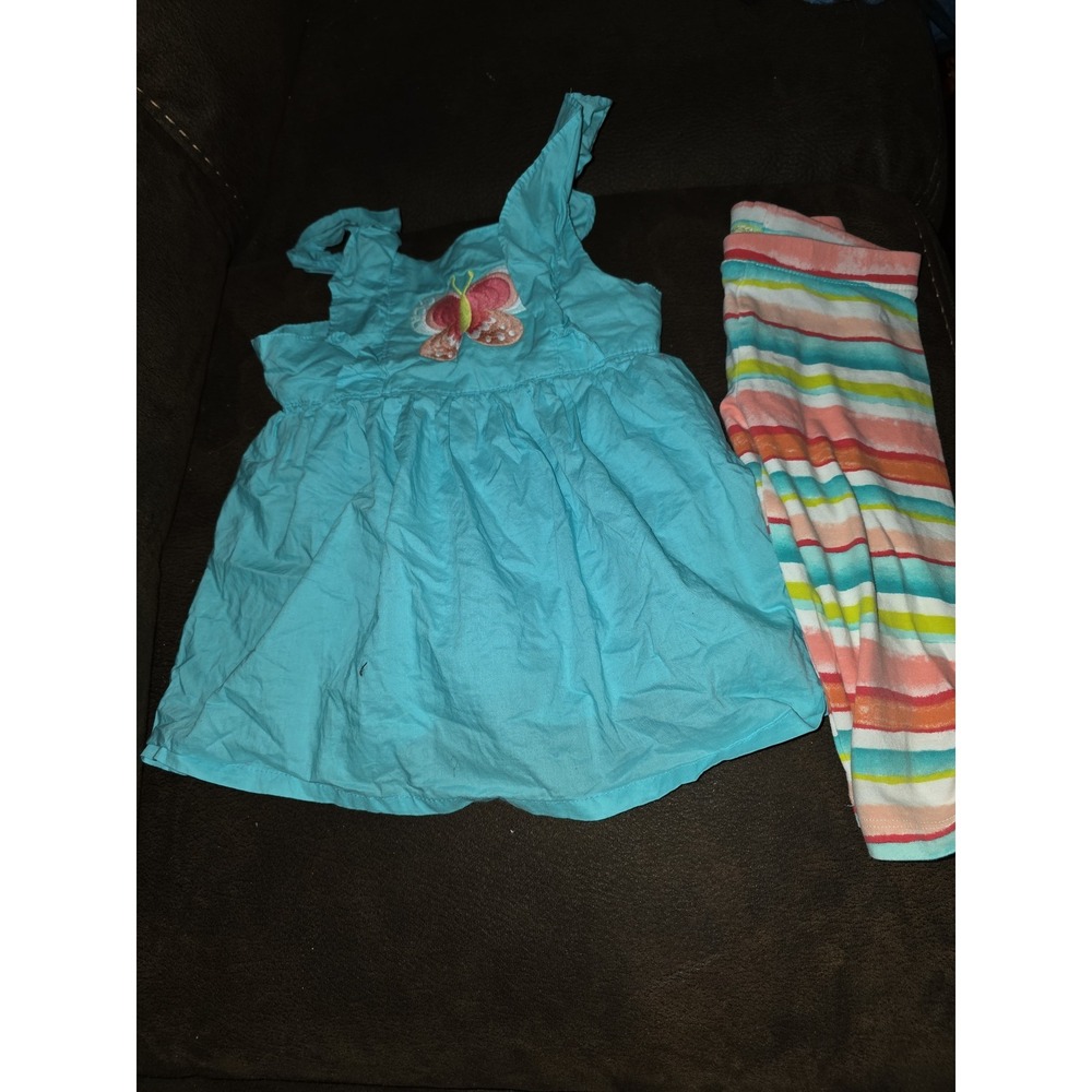 Gymboree outlet butterfly catcher tunic top 4t and capri leggings size 3t